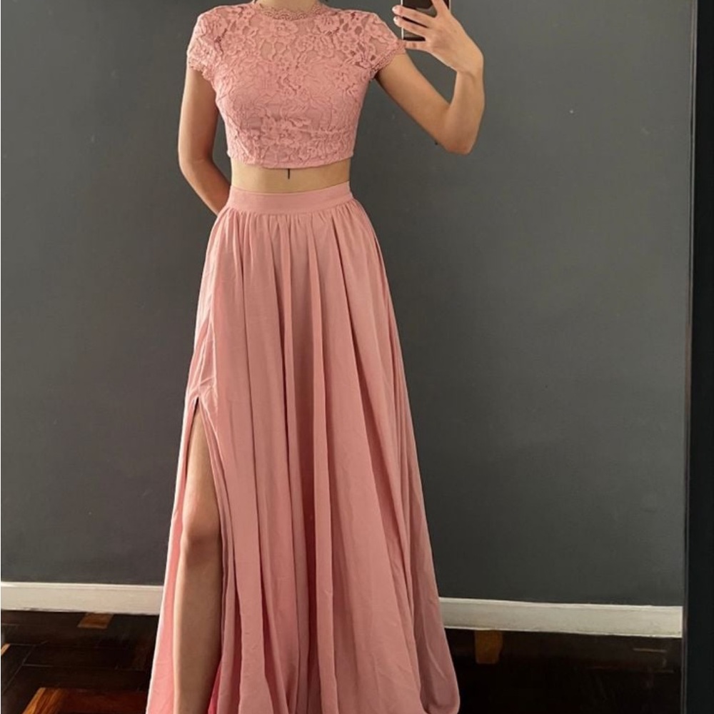 2 Piece Lace skirt set